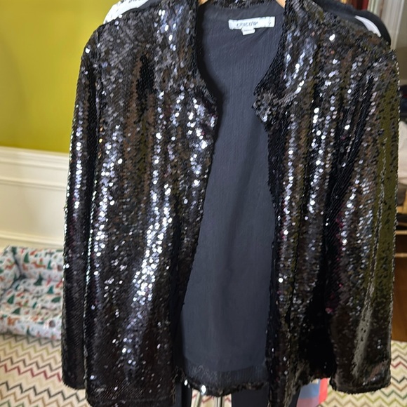 Chico‘S Sequin Button Up Blouse - Picture 1 of 2